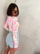 Bluzka SKIN MARMUREK – jasny róż