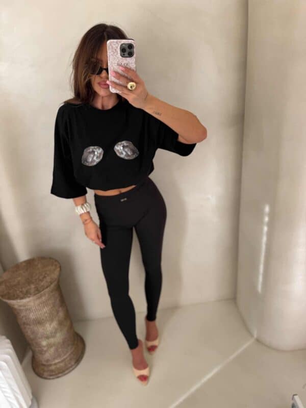 T-shirt MUSSELS - czarny