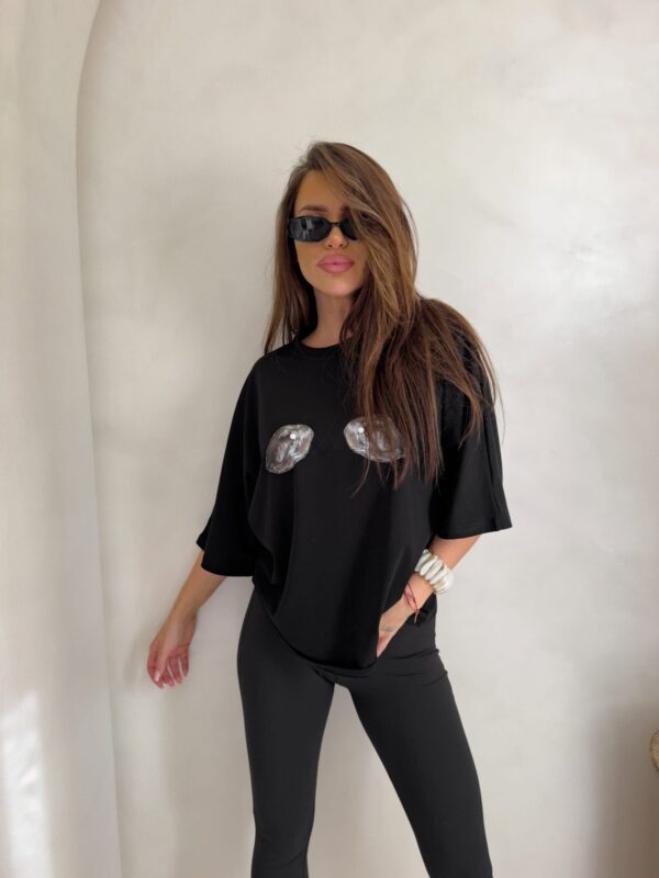 T-shirt MUSSELS - czarny