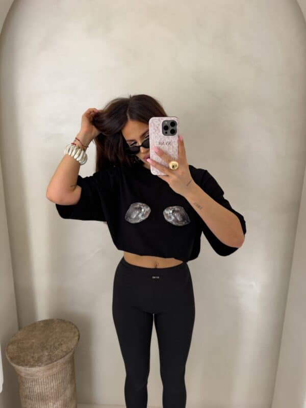 T-shirt MUSSELS - czarny