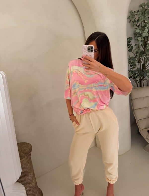 Bluzka MARMARIS print marmurek - jasny róż Bluzka MARMARIS print marmurek - jasny róż