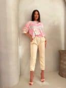 Bluzka MARMARIS print marmurek - jasny róż