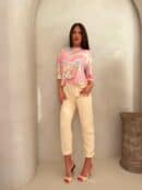 Bluzka MARMARIS print marmurek - jasny róż