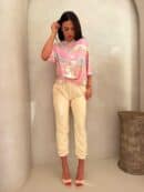 Bluzka MARMARIS print marmurek - jasny róż