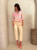 Bluzka MARMARIS print marmurek - jasny róż