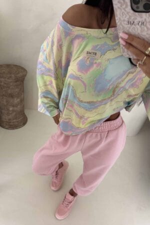 Bluzka MARMARIS print marmurek - zapp