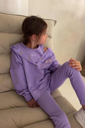 Komplet dziecięcy LAKI – fiolet