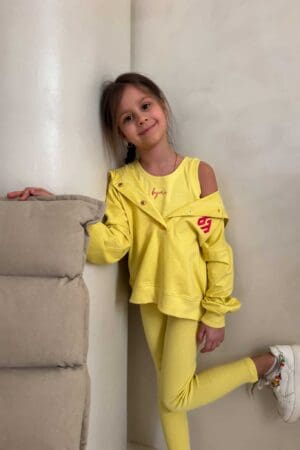 Komplet dziecięcy LAKI – limonka