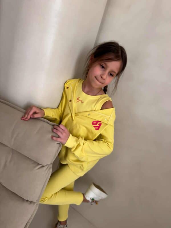 Komplet dziecięcy LAKI – limonka