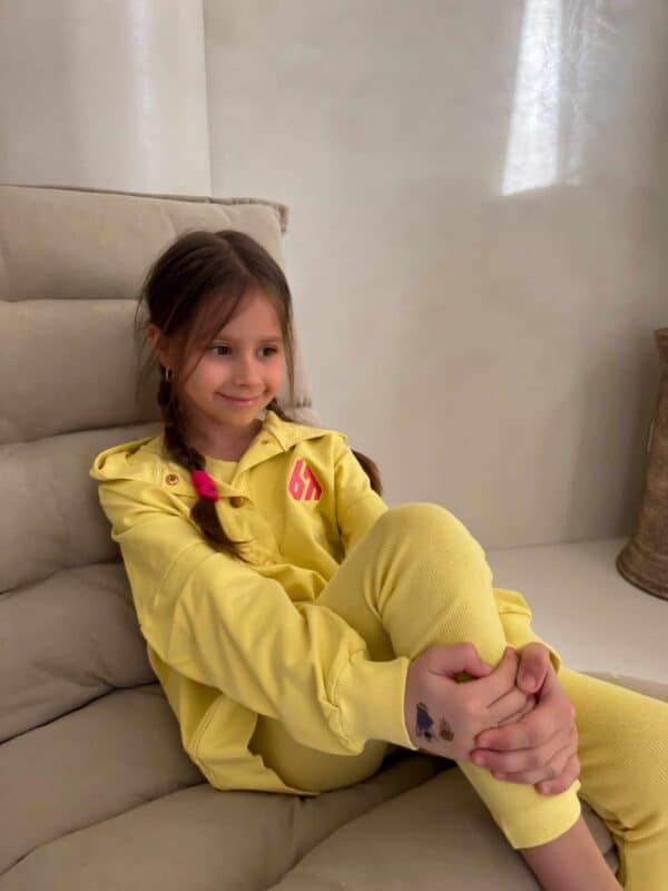 Komplet dziecięcy LAKI – limonka