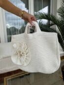 Torba FLOWER - ecru