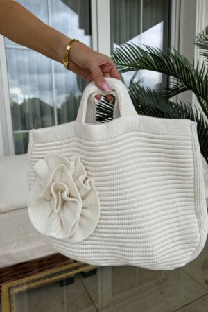 Torba FLOWER - ecru