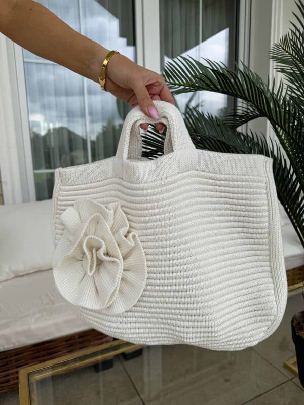 Torba FLOWER - ecru