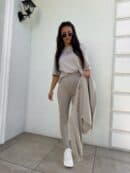 Legginsy COTTON - taupe