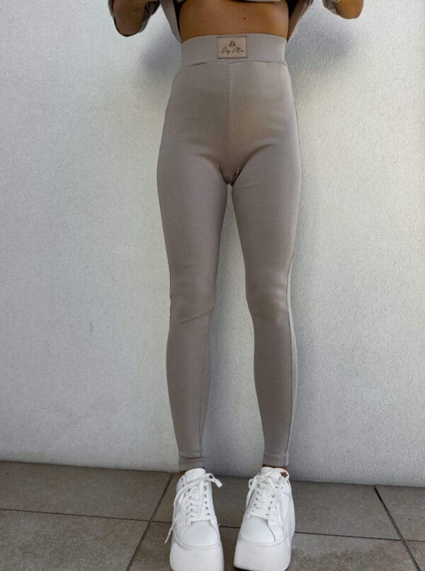 Legginsy COTTON - taupe