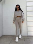 Legginsy COTTON - taupe