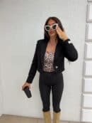 Marynarka dresowa SLIM - czarna