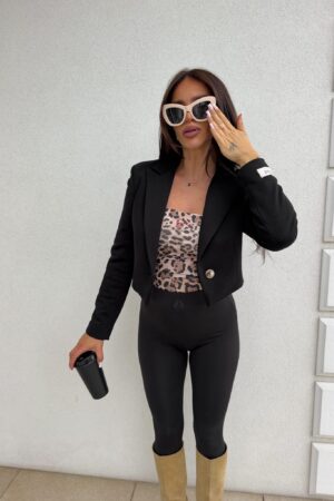 Marynarka dresowa SLIM - czarna