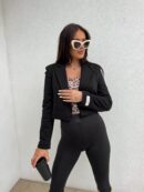 Marynarka dresowa SLIM - czarna