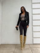 Marynarka dresowa SLIM - czarna