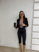 Marynarka dresowa SLIM - czarna