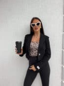 Marynarka dresowa SLIM - czarna