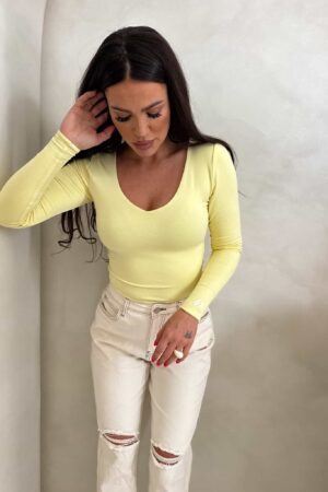 Bluzka VENEZIA logo - bananowa