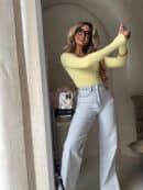 Bluzka VENEZIA logo - bananowa