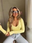 Bluzka VENEZIA logo - bananowa