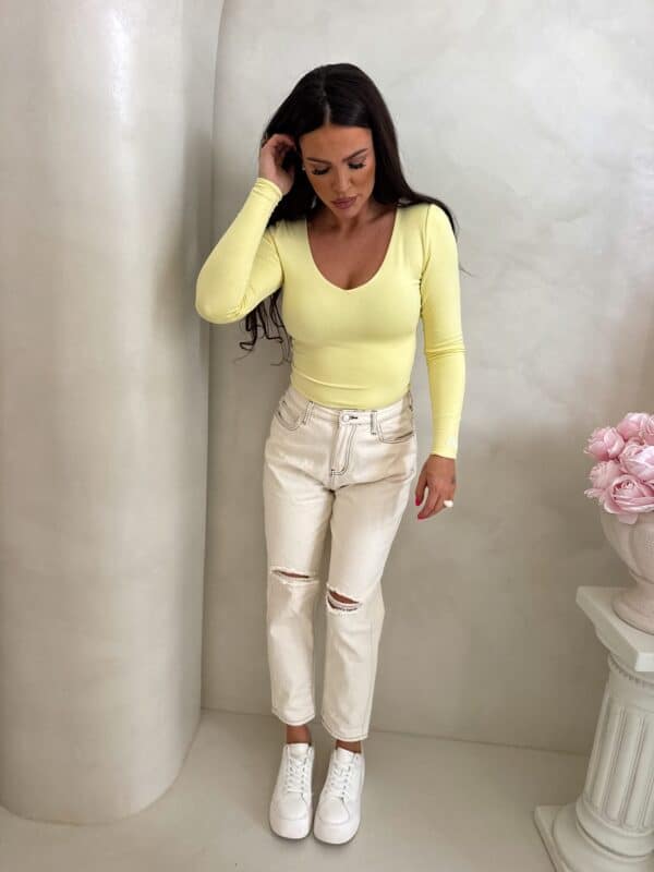 Bluzka VENEZIA logo - bananowa