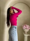 Bluzka VENEZIA logo - fuksja