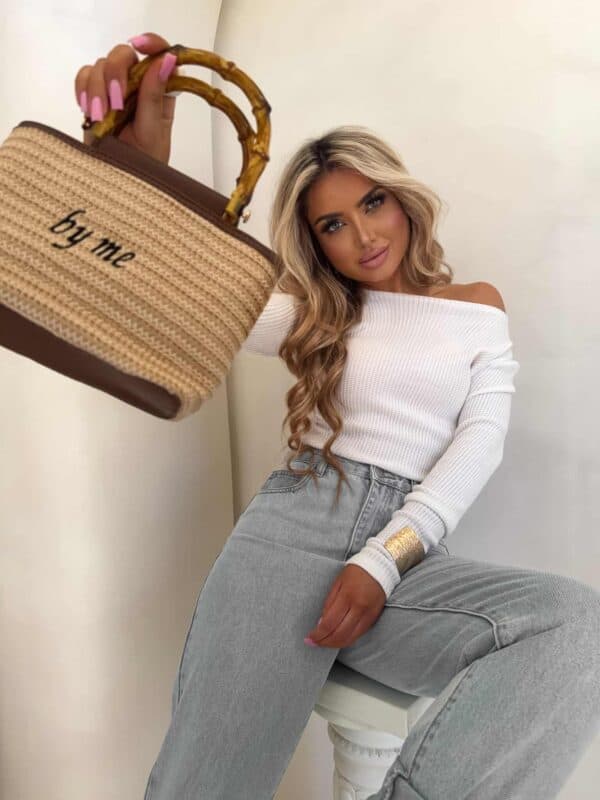 Bluzka WAFELEK – ecru