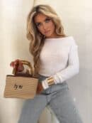 Bluzka WAFELEK – ecru