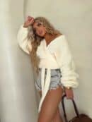 Bluzka KAIRA TEDDY – ecru