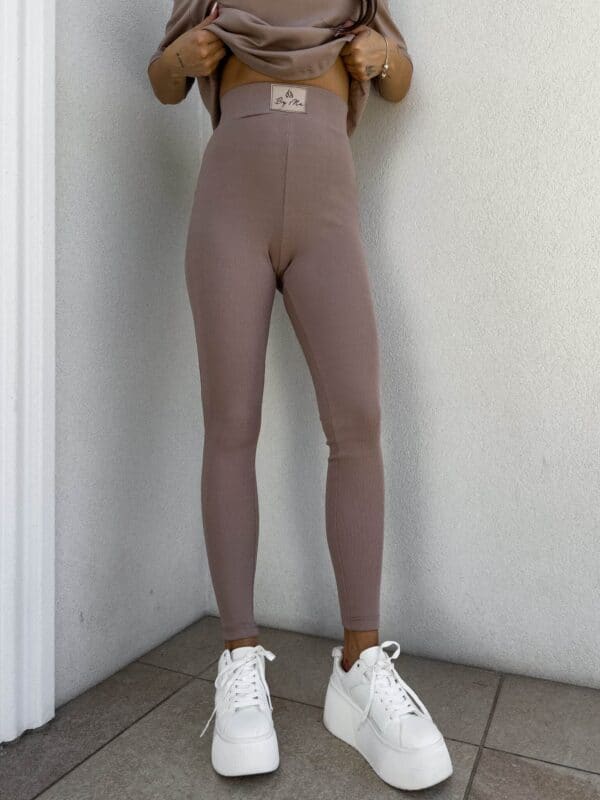 Legginsy COTTON - mokka