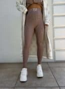 Legginsy COTTON - mokka
