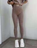 Legginsy COTTON - mokka