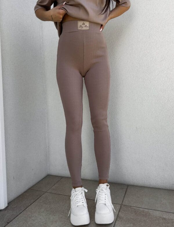 Legginsy COTTON - mokka