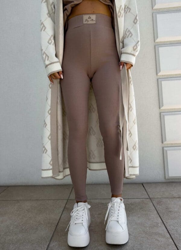 Legginsy COTTON - mokka