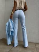 Spodnie DZWONY - błękitne