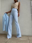 Spodnie DZWONY - błękitne