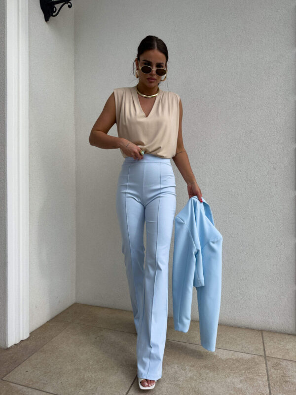 Spodnie DZWONY - błękitne