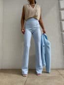 Spodnie DZWONY - błękitne