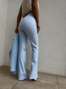 Spodnie DZWONY - błękitne