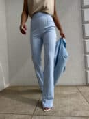 Spodnie DZWONY - błękitne