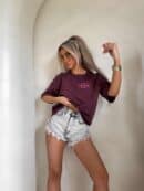 T-shirt ESSENTIAL – bordowy T-shirt ESSENTIAL – bordowy