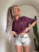 T-shirt ESSENTIAL – bordowy T-shirt ESSENTIAL – bordowy