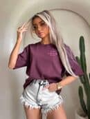 T-shirt ESSENTIAL – bordowy T-shirt ESSENTIAL – bordowy