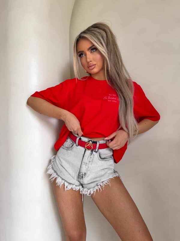 T-shirt ESSENTIAL – czerwony