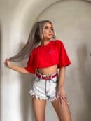 T-shirt ESSENTIAL – czerwony T-shirt ESSENTIAL – czerwony